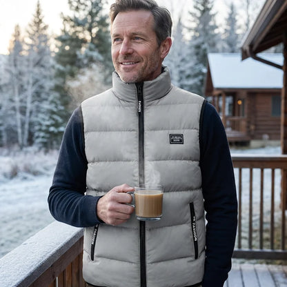 Men's Padded Stand Collar Gilet
