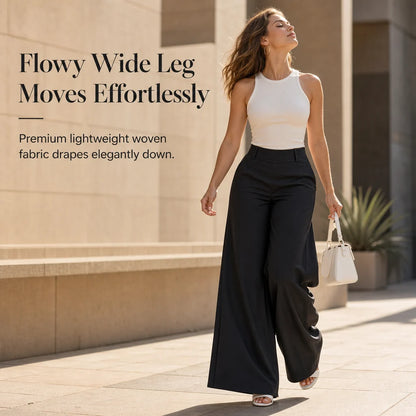 Women's High-Waist Wide-Leg Trousers