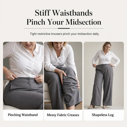 Women's High-Waist Wide-Leg Trousers