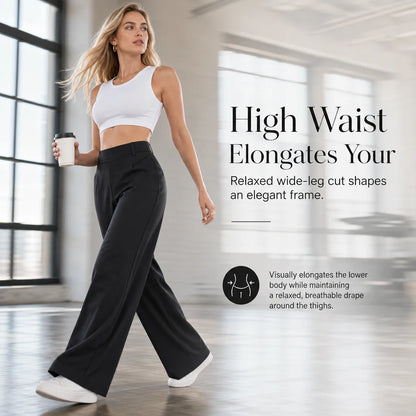 Women's High-Waist Wide-Leg Trousers
