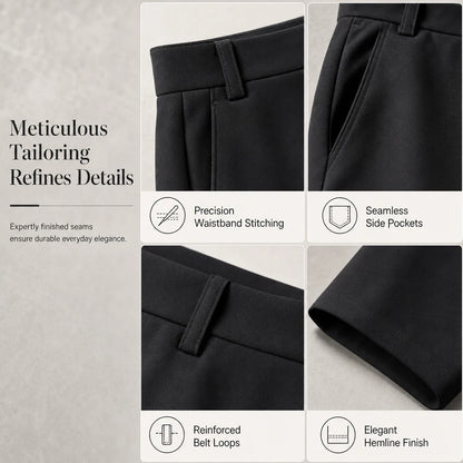 Women's High-Waist Wide-Leg Trousers