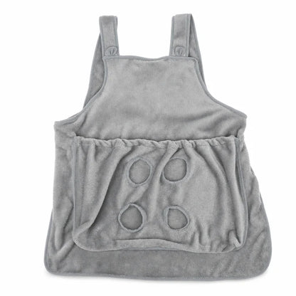 Hands-Free Cat Grooming Pouch Apron