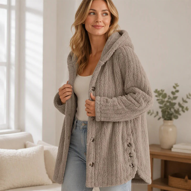 Women's Plush Hooded Jacket