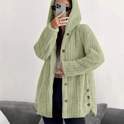 Women's Plush Hooded Jacket