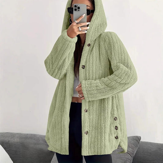 Women's Plush Hooded Jacket