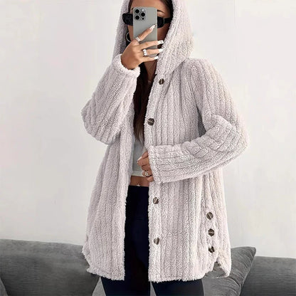 Women's Plush Hooded Jacket