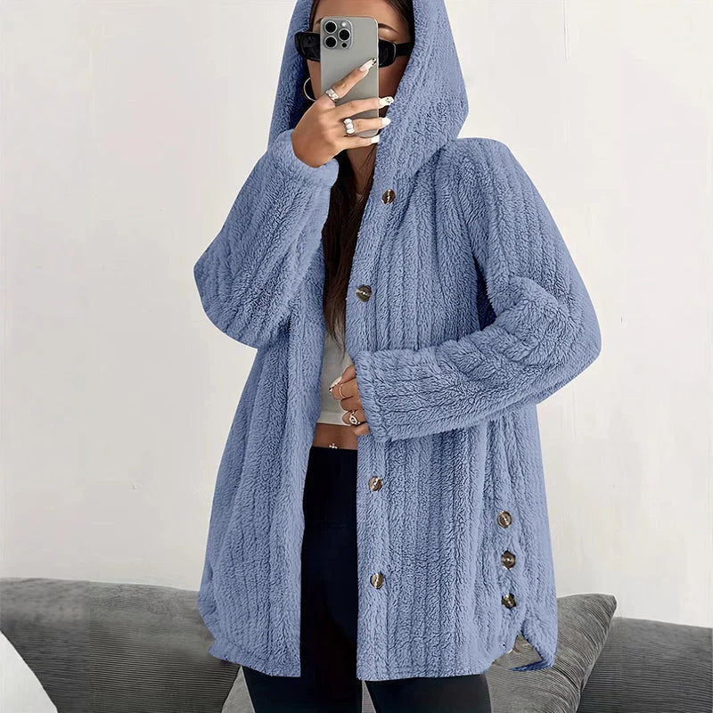 Women's Plush Hooded Jacket