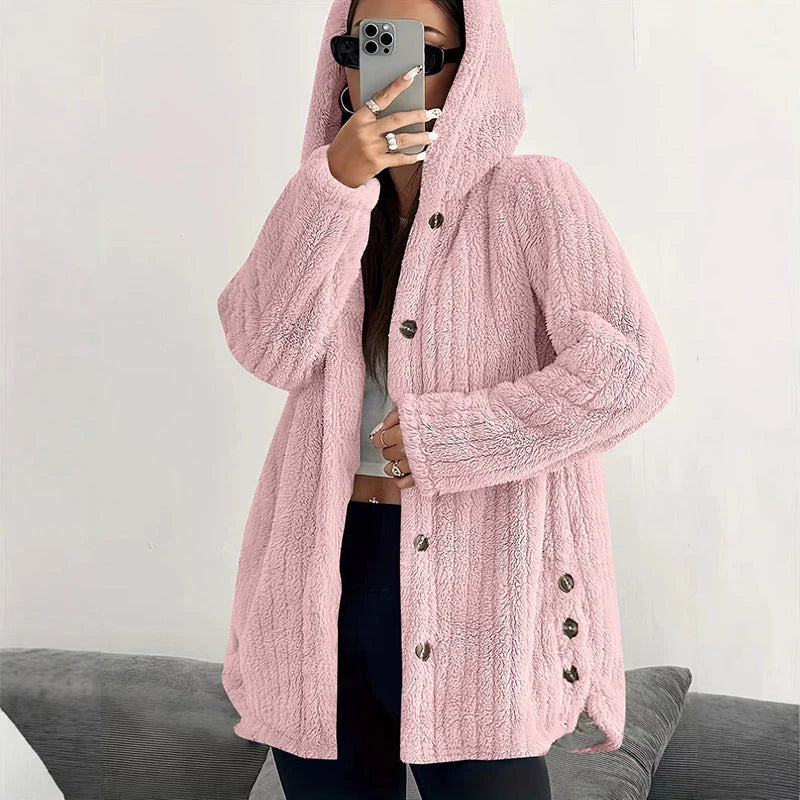 Women's Plush Hooded Jacket