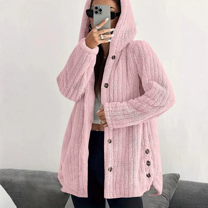 Women's Plush Hooded Jacket