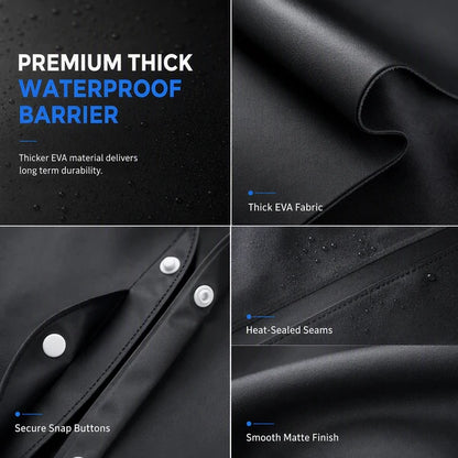 Long Hooded Waterproof Rain Poncho