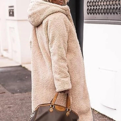Women's Reversible Hooded Long Coat