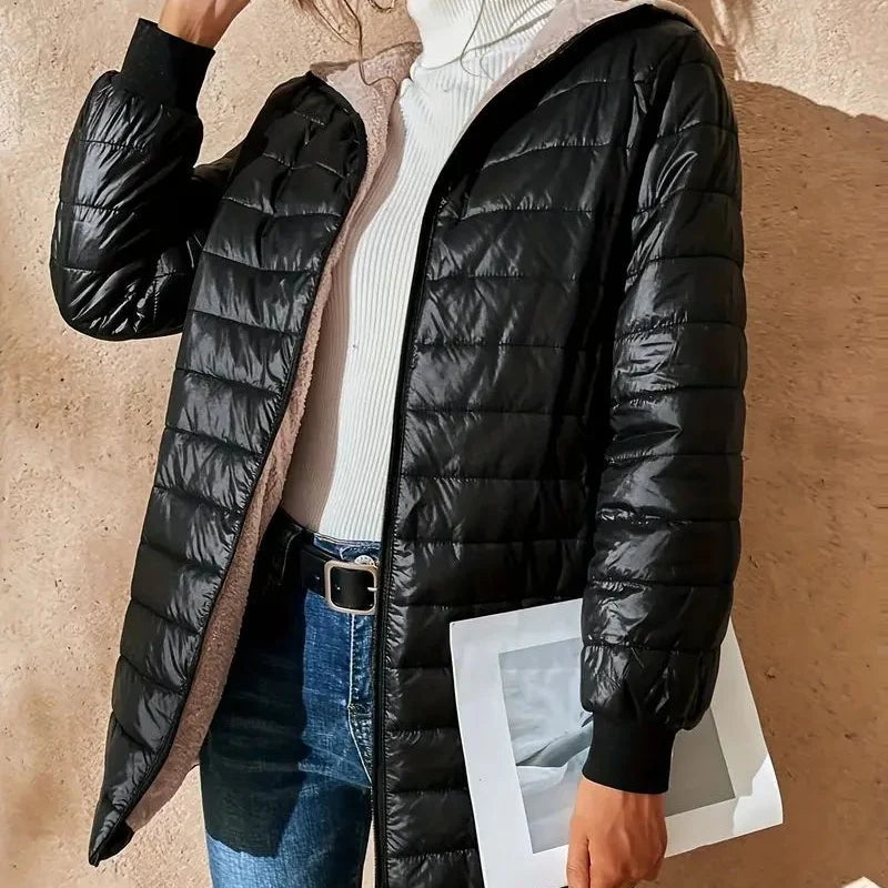 Women's Quilted Hooded Winter Coat
