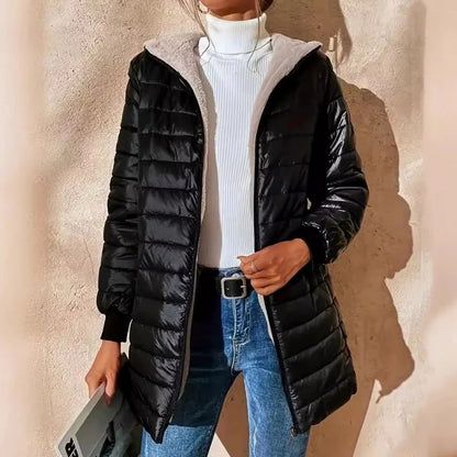 Women's Quilted Hooded Winter Coat