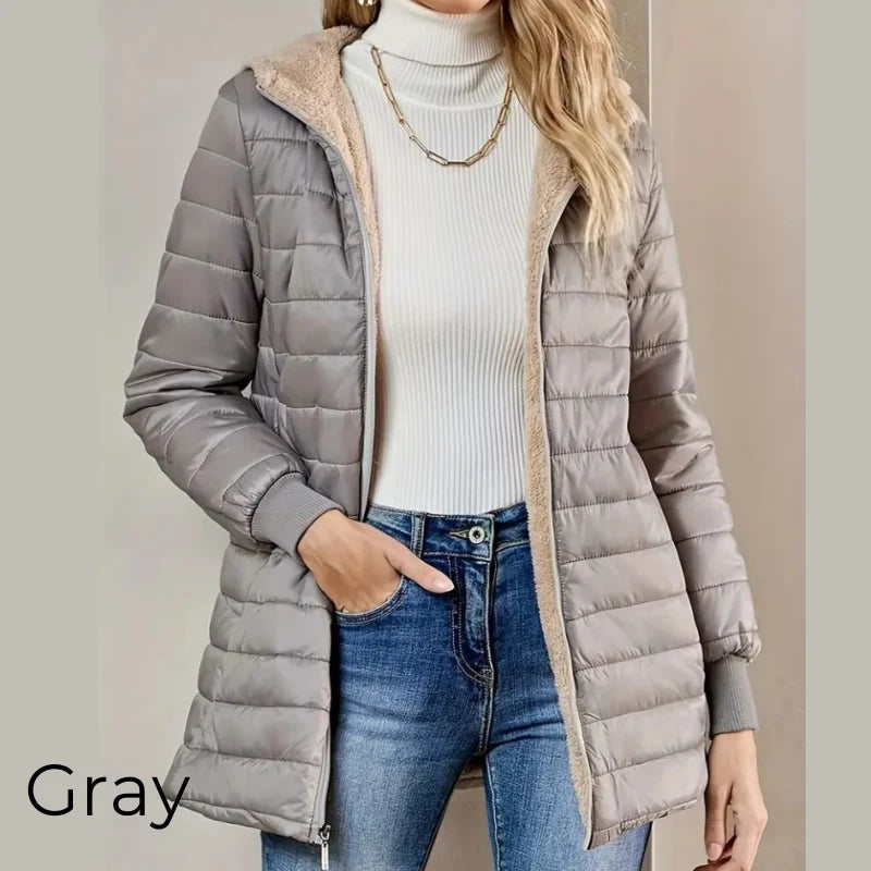 Women's Quilted Hooded Winter Coat
