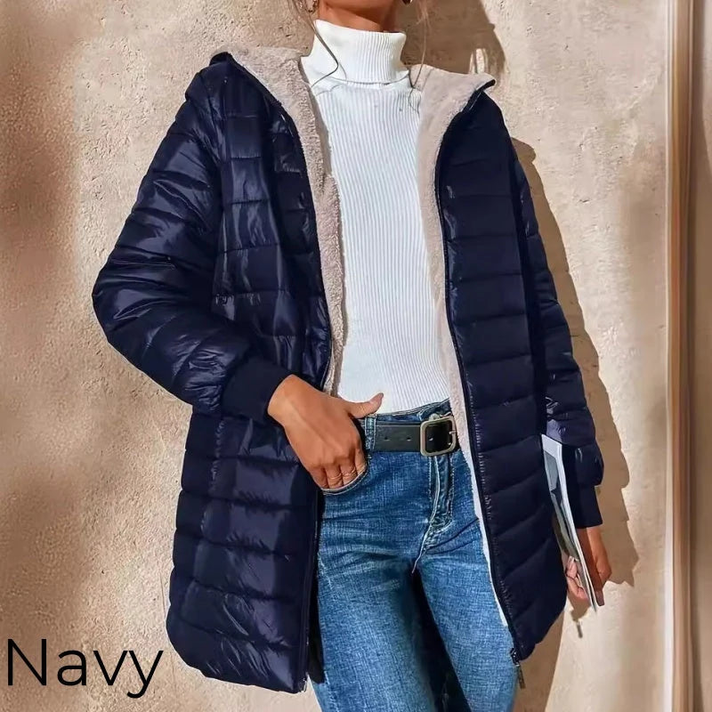 Women's Quilted Hooded Winter Coat