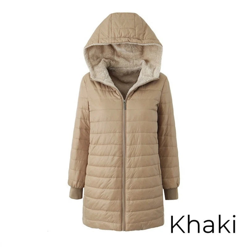 Women's Quilted Hooded Winter Coat