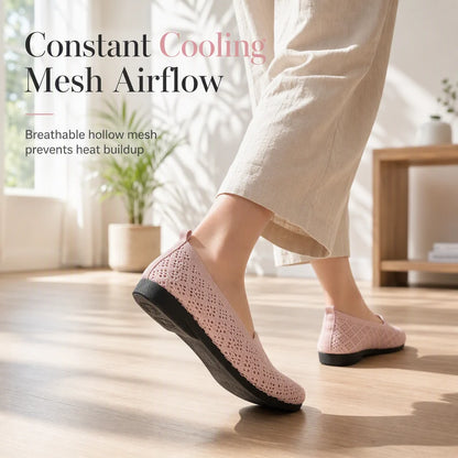 Women's Cut-Out Knit Slip-On Trainers