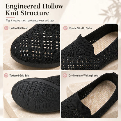 Women's Cut-Out Knit Slip-On Trainers