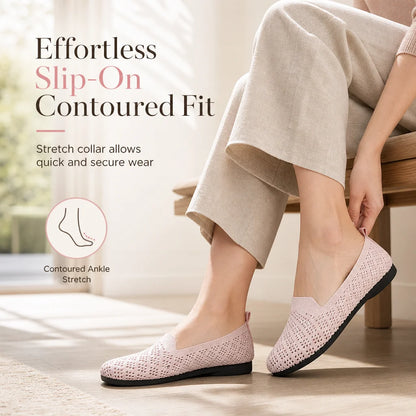 Women's Cut-Out Knit Slip-On Trainers