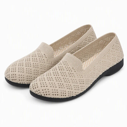 Women's Cut-Out Knit Slip-On Trainers