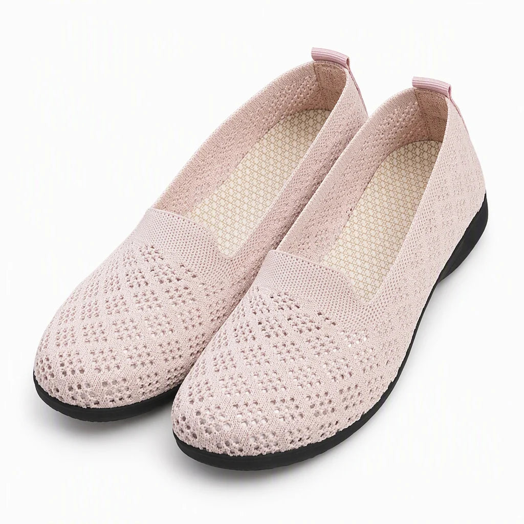 Women's Cut-Out Knit Slip-On Trainers