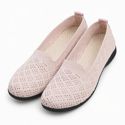 Women's Cut-Out Knit Slip-On Trainers