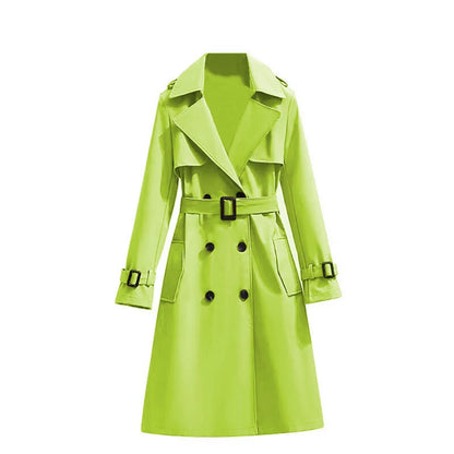 Women's Mid-Length Classic Trench Coat