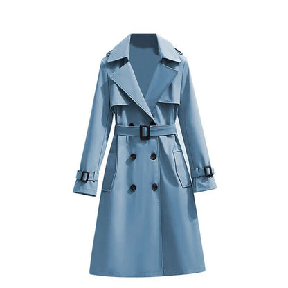 Women's Mid-Length Classic Trench Coat