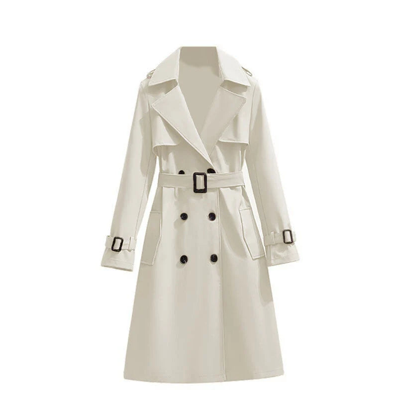 Women's Mid-Length Classic Trench Coat