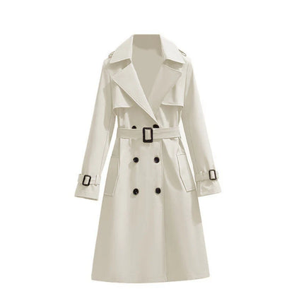 Women's Mid-Length Classic Trench Coat