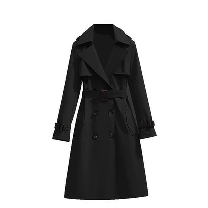 Women's Mid-Length Classic Trench Coat