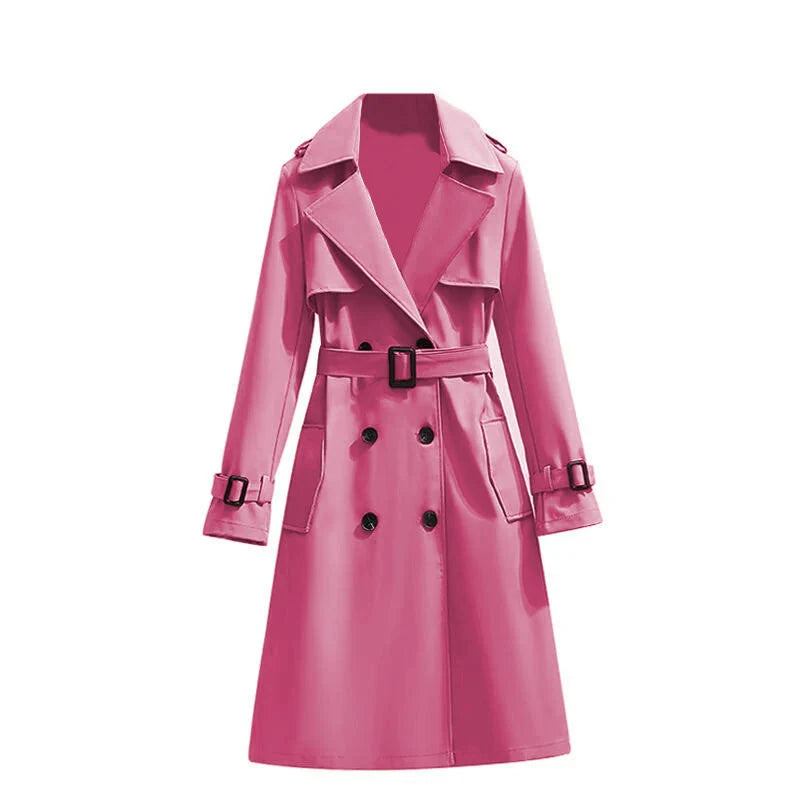 Women's Mid-Length Classic Trench Coat