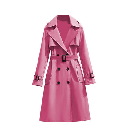 Women's Mid-Length Classic Trench Coat