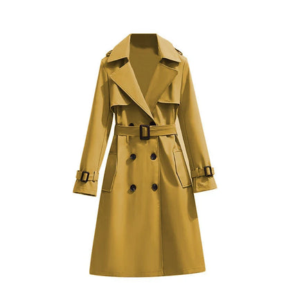 Women's Mid-Length Classic Trench Coat