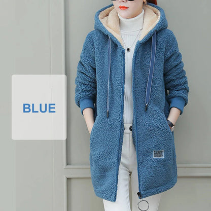 Women's Plush Hooded Winter Coat