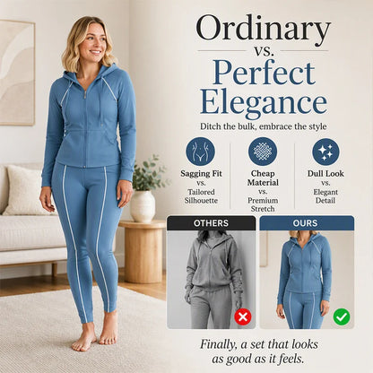 Women's Relaxed Zip-Up Hoodie & Jogger Set
