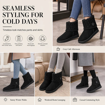 Women's Faux Fur Lined Mid-Calf Boots