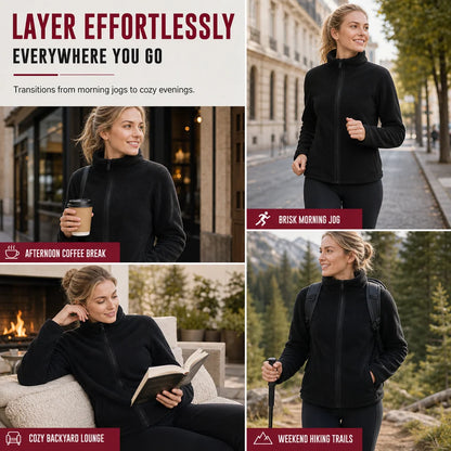 Cosy Reversible Fleece Zip-Up Jacket