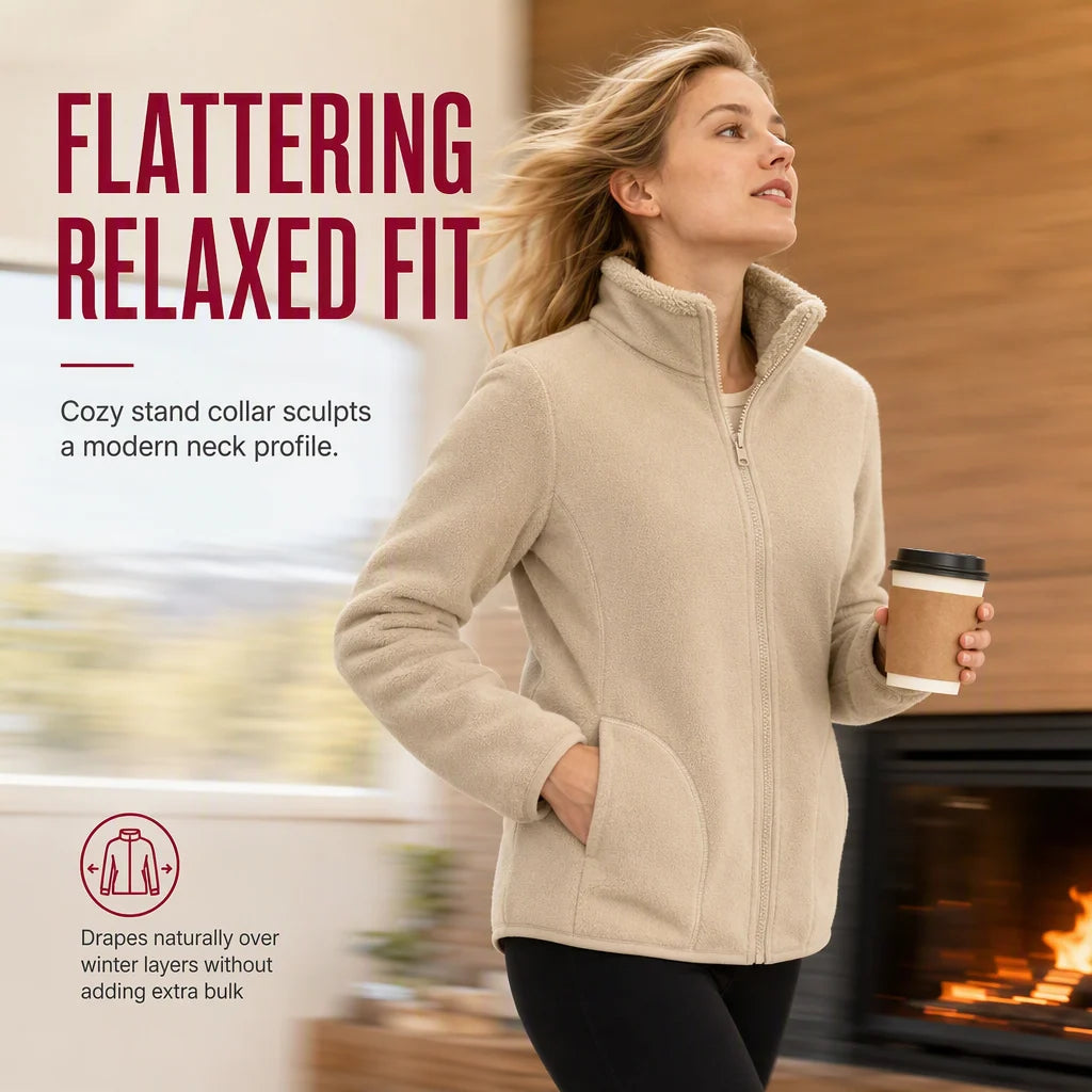 Cosy Reversible Fleece Zip-Up Jacket