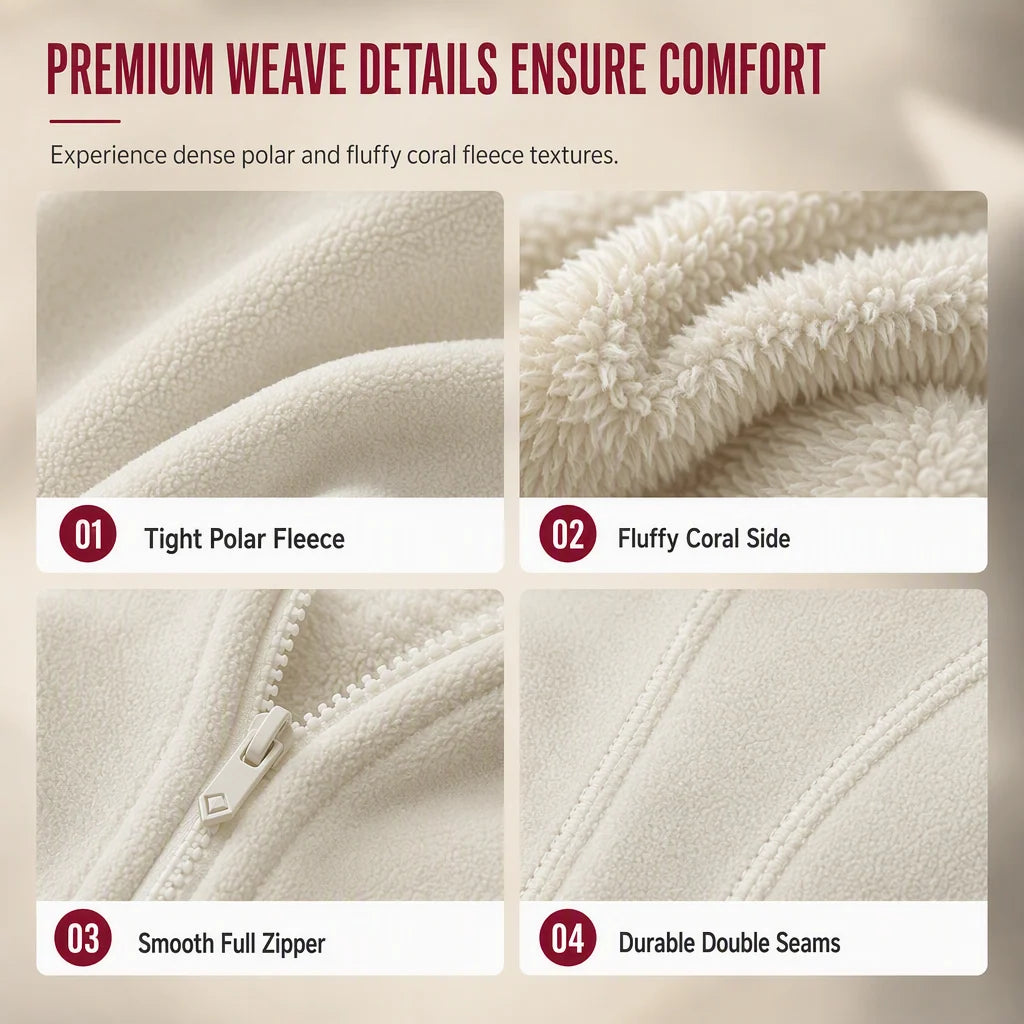 Cosy Reversible Fleece Zip-Up Jacket