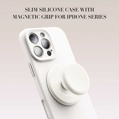 Slim Silicone iPhone Case with Magnetic Stand