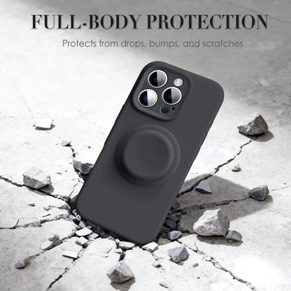 Slim Silicone iPhone Case with Magnetic Stand