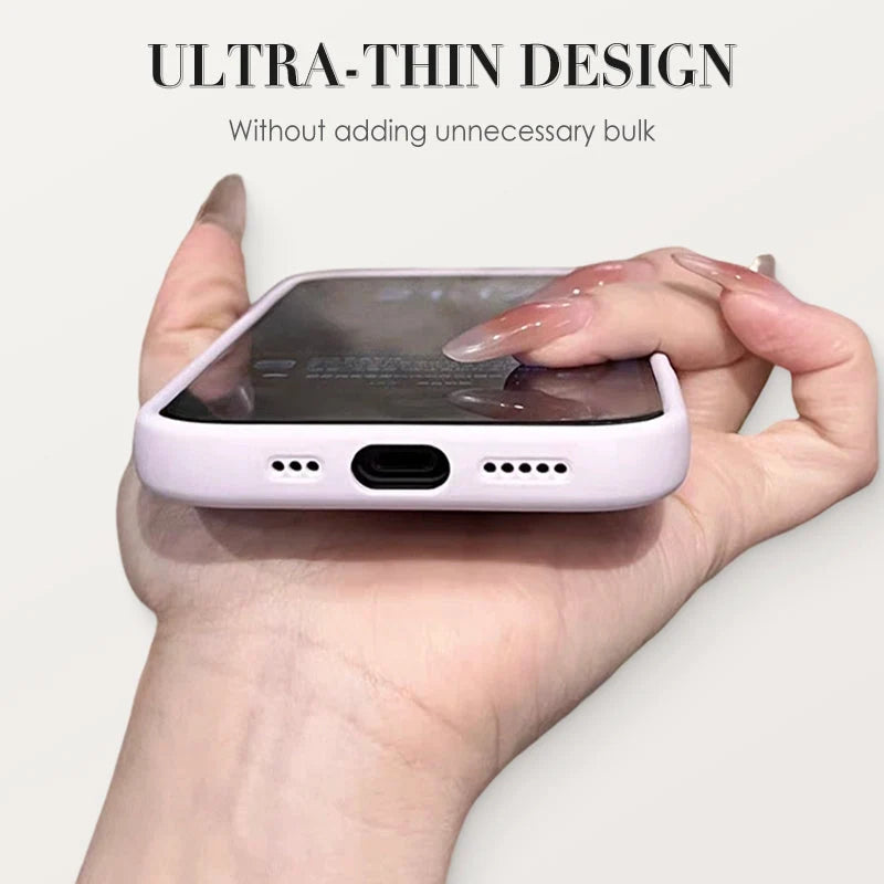 Slim Silicone iPhone Case with Magnetic Stand