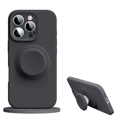 Slim Silicone iPhone Case with Magnetic Stand