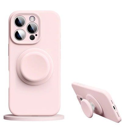 Slim Silicone iPhone Case with Magnetic Stand