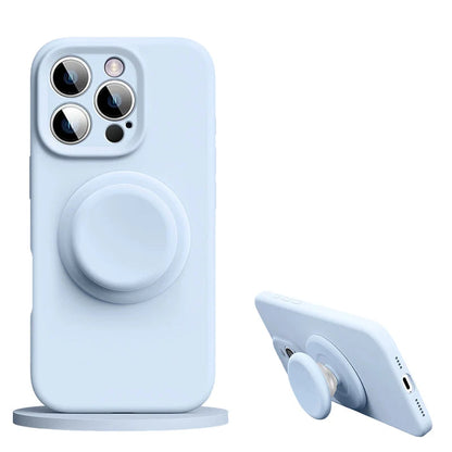 Slim Silicone iPhone Case with Magnetic Stand