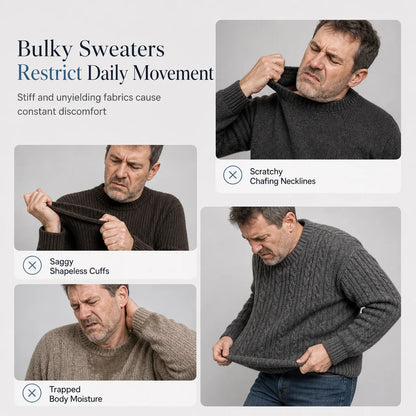 Men's Ribbed Quarter-Zip Pullover
