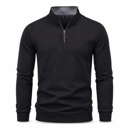 Men's Ribbed Quarter-Zip Pullover