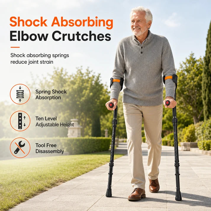 Foldable Adjustable Forearm Crutches