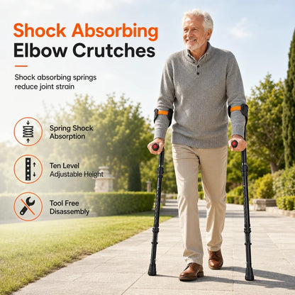 Foldable Adjustable Forearm Crutches